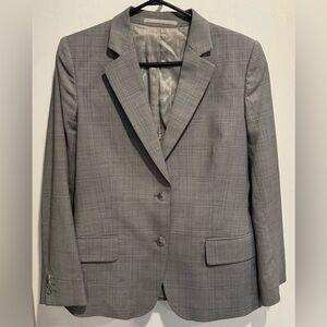 Tiger of Sweden Belita Wool blend blazer gray fitted office party chic rare 10